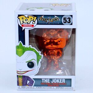 Funko POP! Heroes The Joker Orange Chrome DC Batman Arkham Asylum Figure
